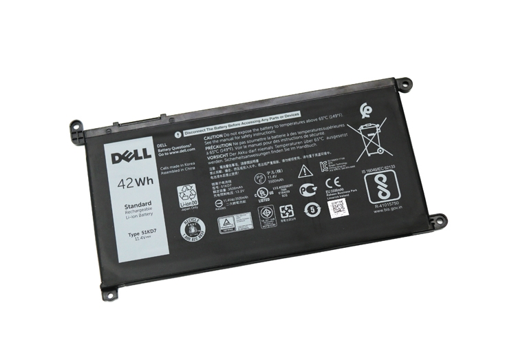 Genuine Dell 51KD7 Y07HK FY8XM 0FY8XM 42Wh Battery