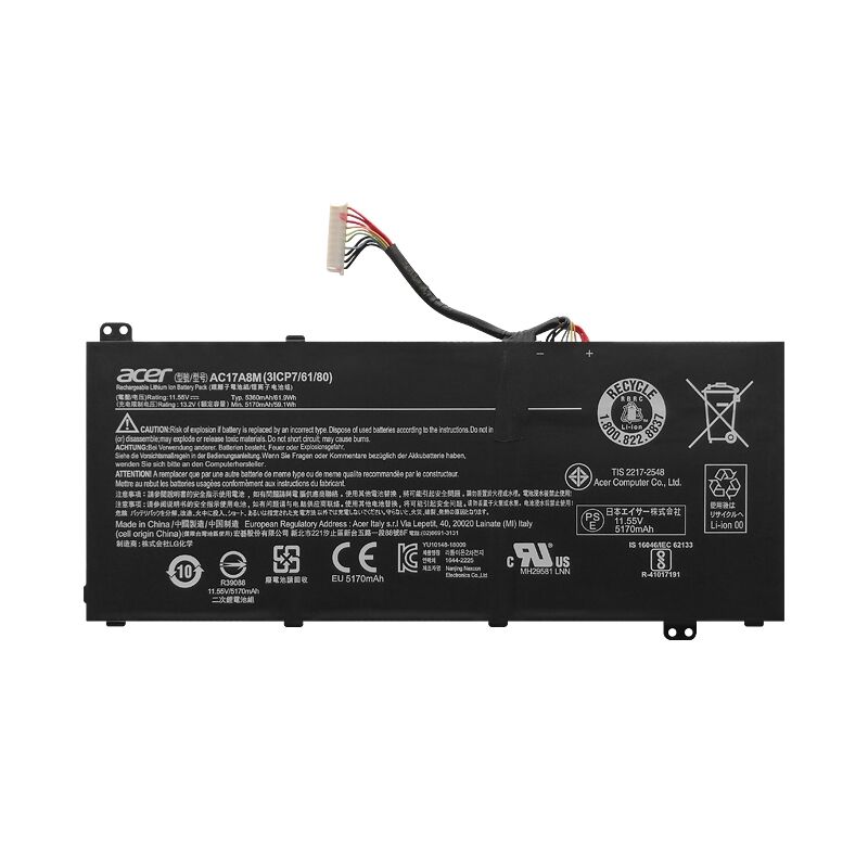 61.9Wh Acer Spin 3 SP314-51-P8EE Battery