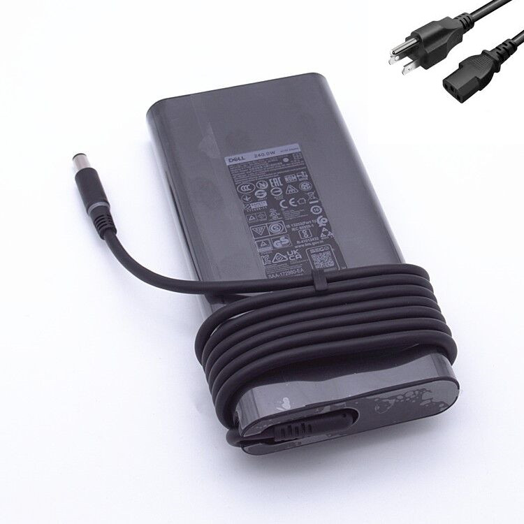 Slim 240W Dell J211H FWCRC C3MFM U896K 6RTJT Y044M AC Adapter Charger