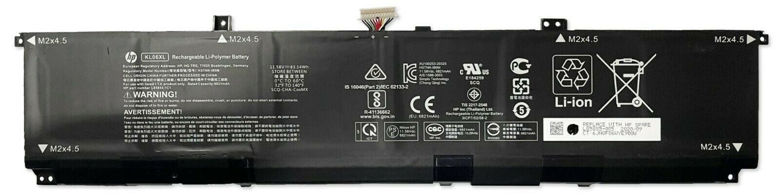 HP ENVY 15-ep0003ur 15-ep0004nf Battery 6-cell 83Wh