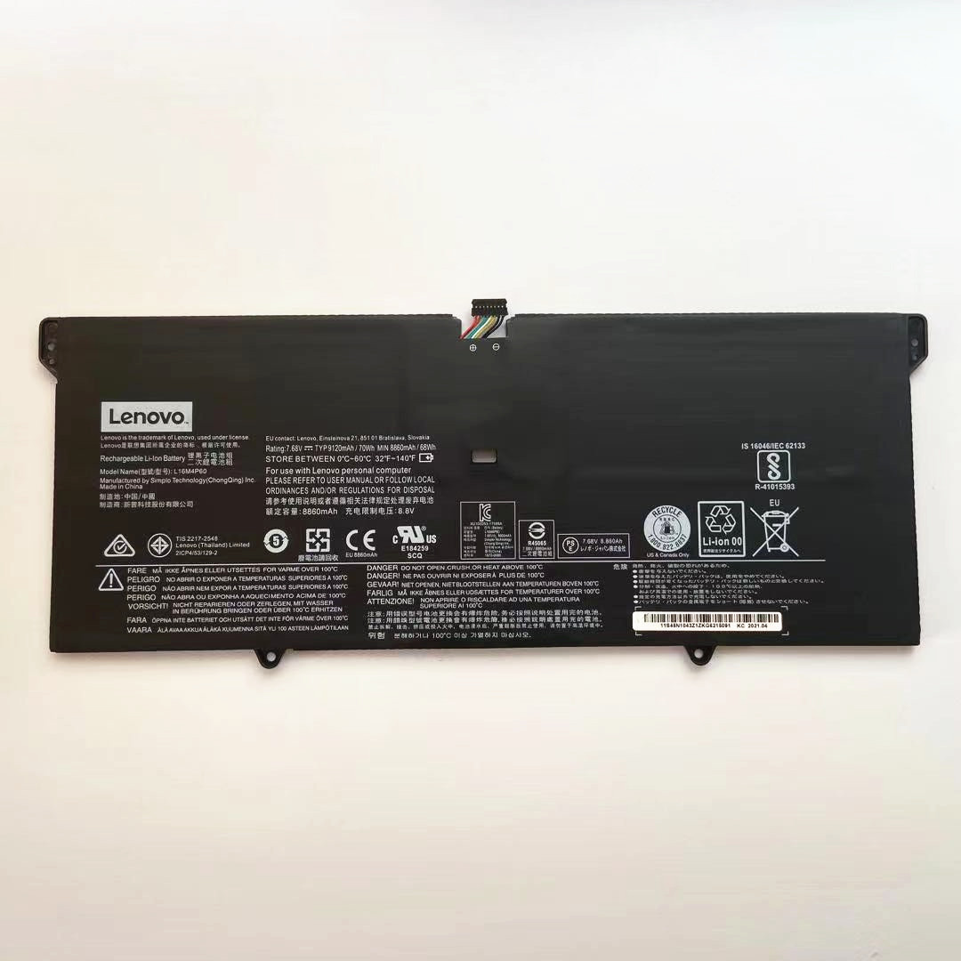 70Wh Lenovo Yoga 920-13IKB Battery 7.68V 9120mAh