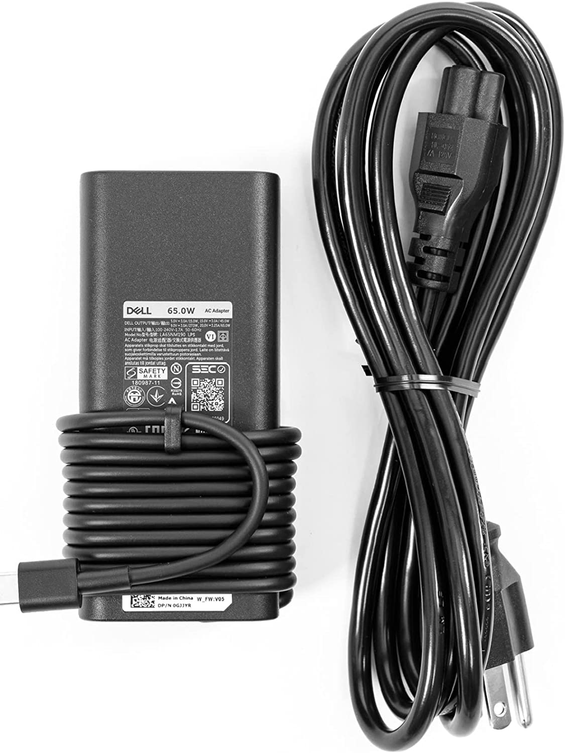 65W Dell Latitude 7430 2-in-1 USB-C AC Adapter Charger Power Cord